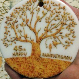 Christmas Ornament - 45th Anniversary - Celebrate the Holidays